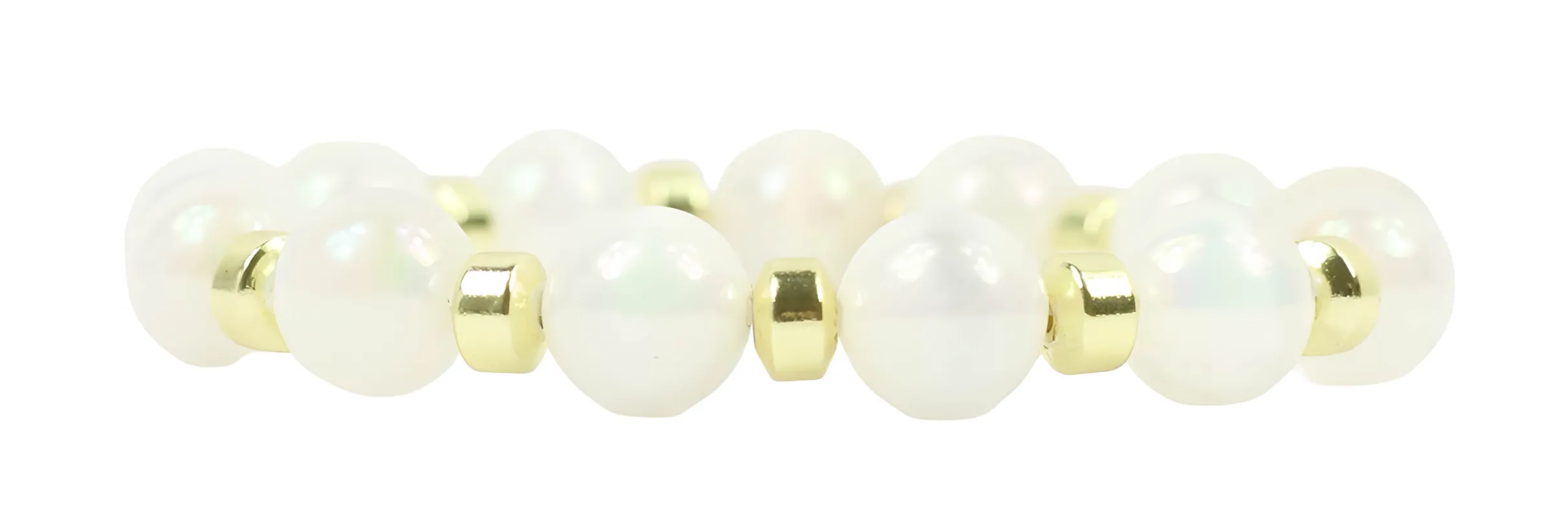 Shelby Stretch Bracelet - Opal Auora made by Bourbon and Bowties