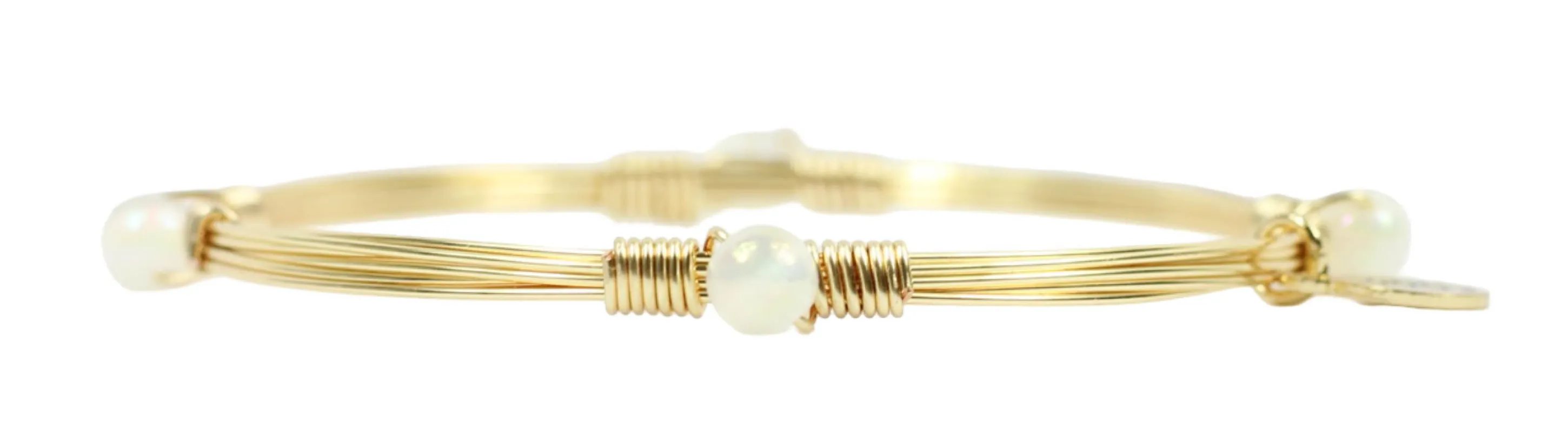 The Morgan Bangle - Opal Auora made by Bourbon and Bowties