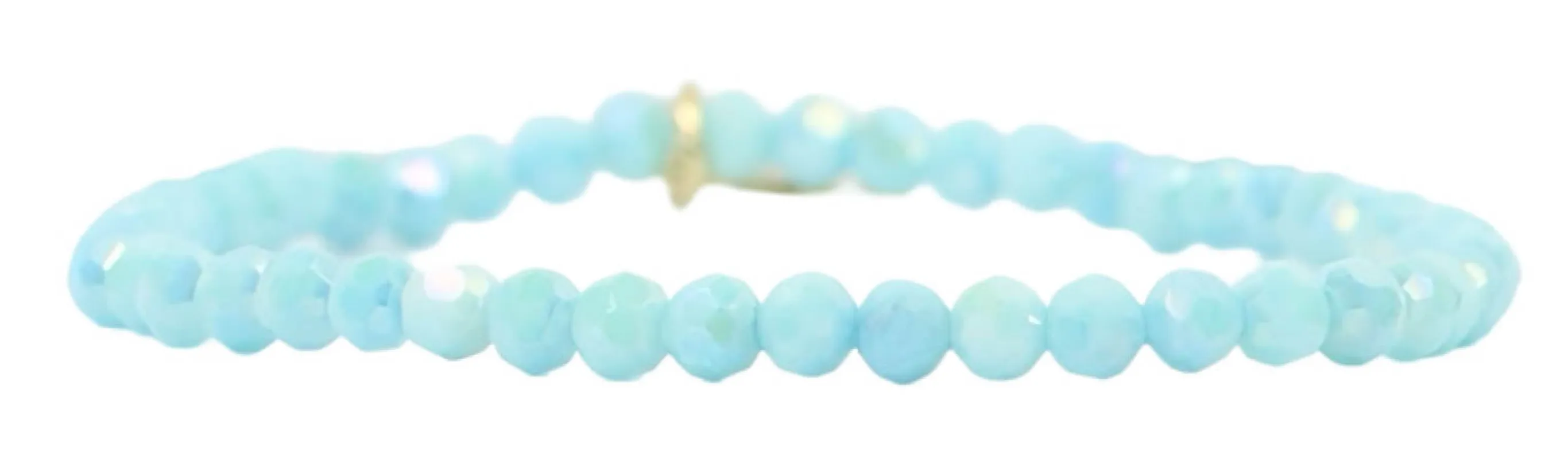 Stacker Stretch Bracelet - Spring Blue made by Bourbon and Bowties