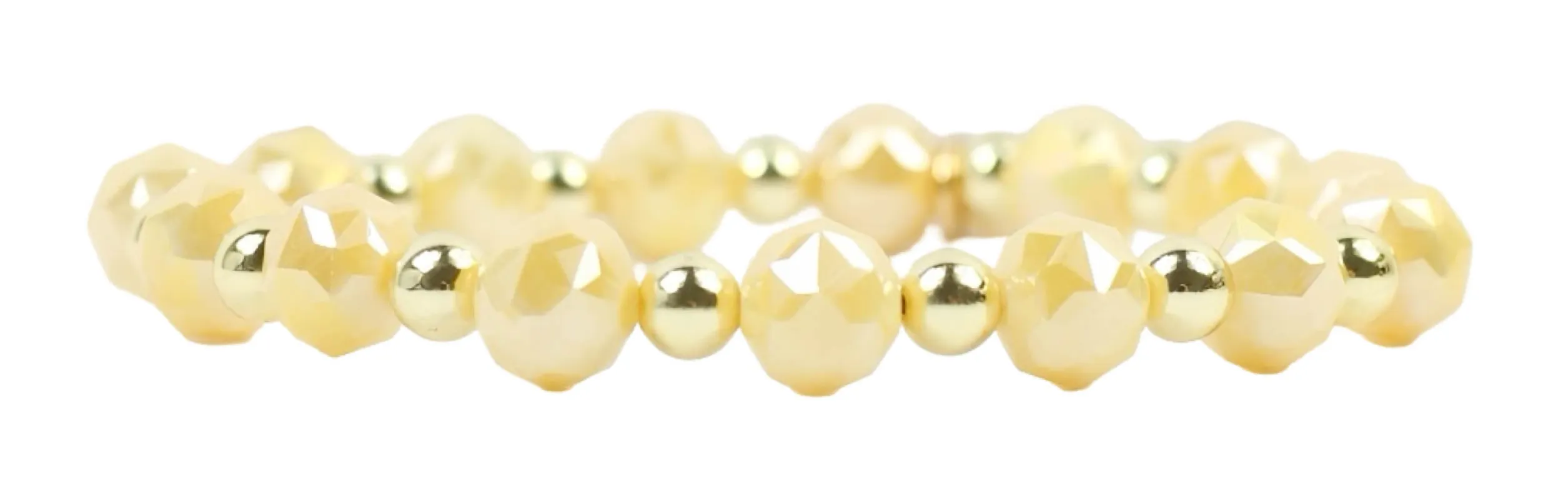 Annie Stretch Bracelet - Spring Yellow made by Bourbon and Bowties