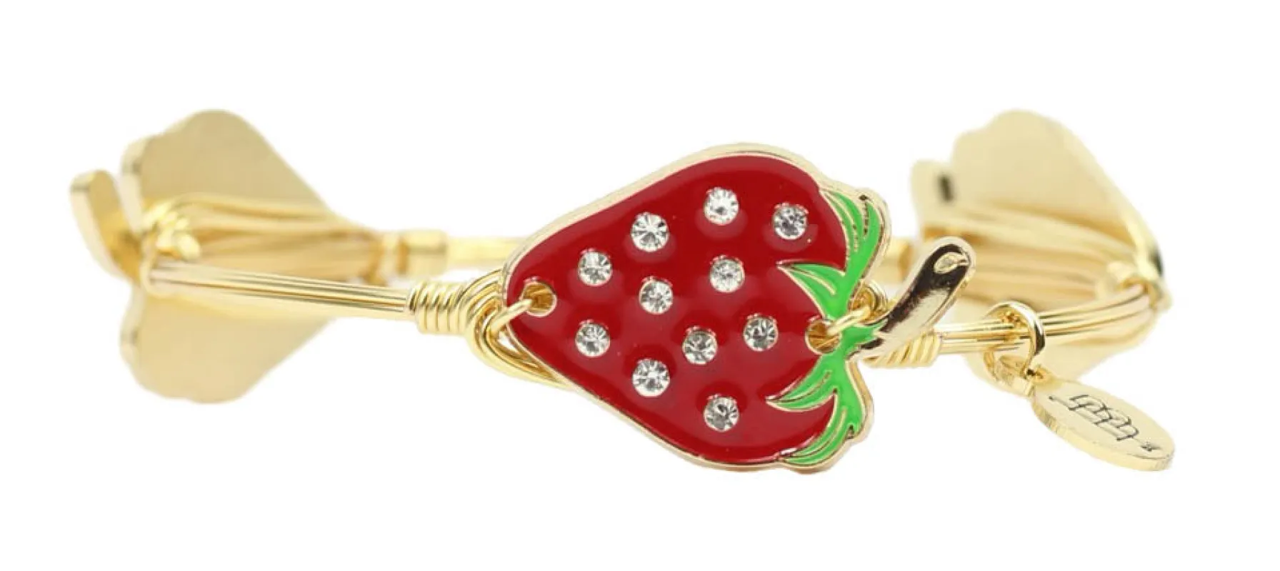 The Berry Sweet Bangle Bracelet - Red made by Bourbon and Bowties