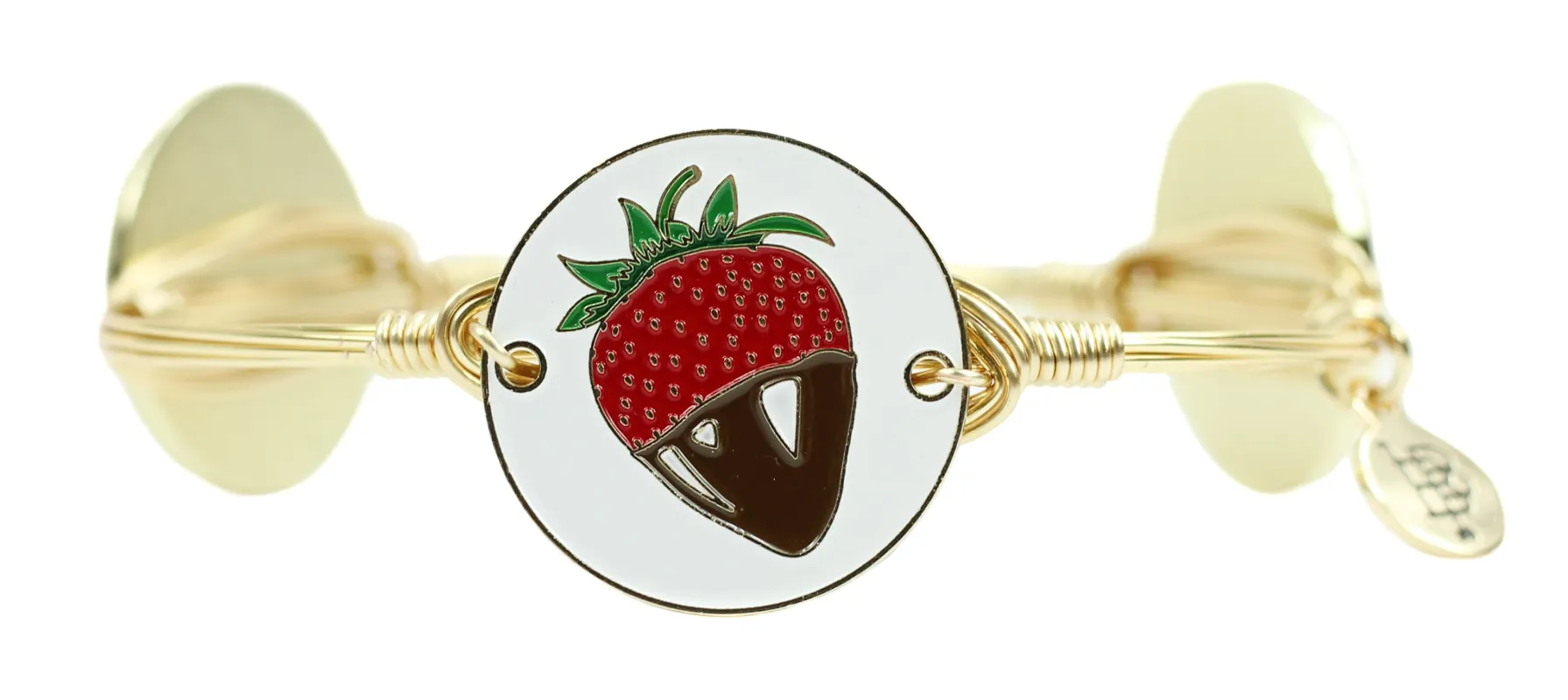 The Chocolate Dipped Strawberry Bangle Bracelet made by Bourbon and Bowties