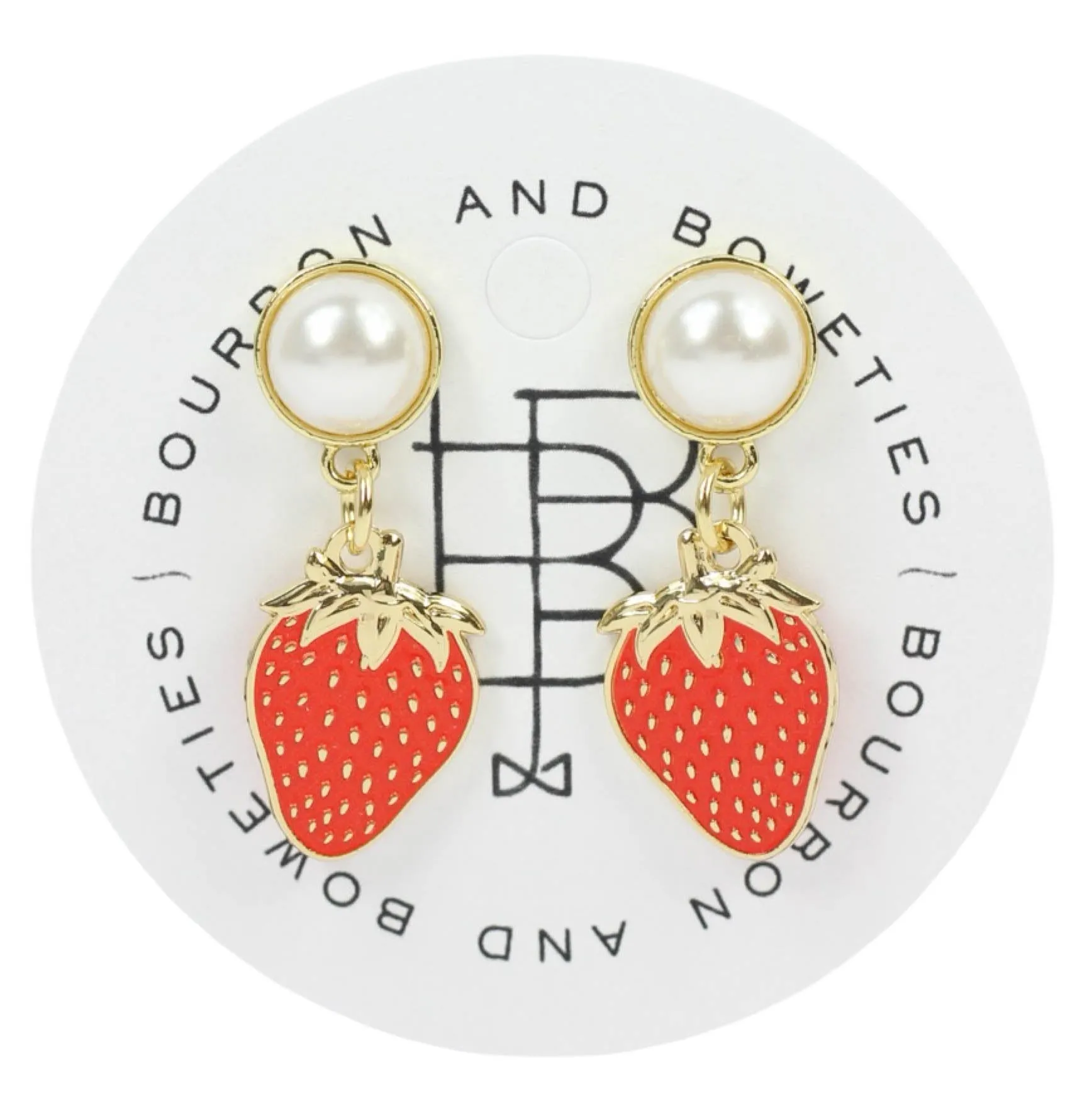 Sun-Kissed Strawberry Earring sold by Bourbon and Bowties