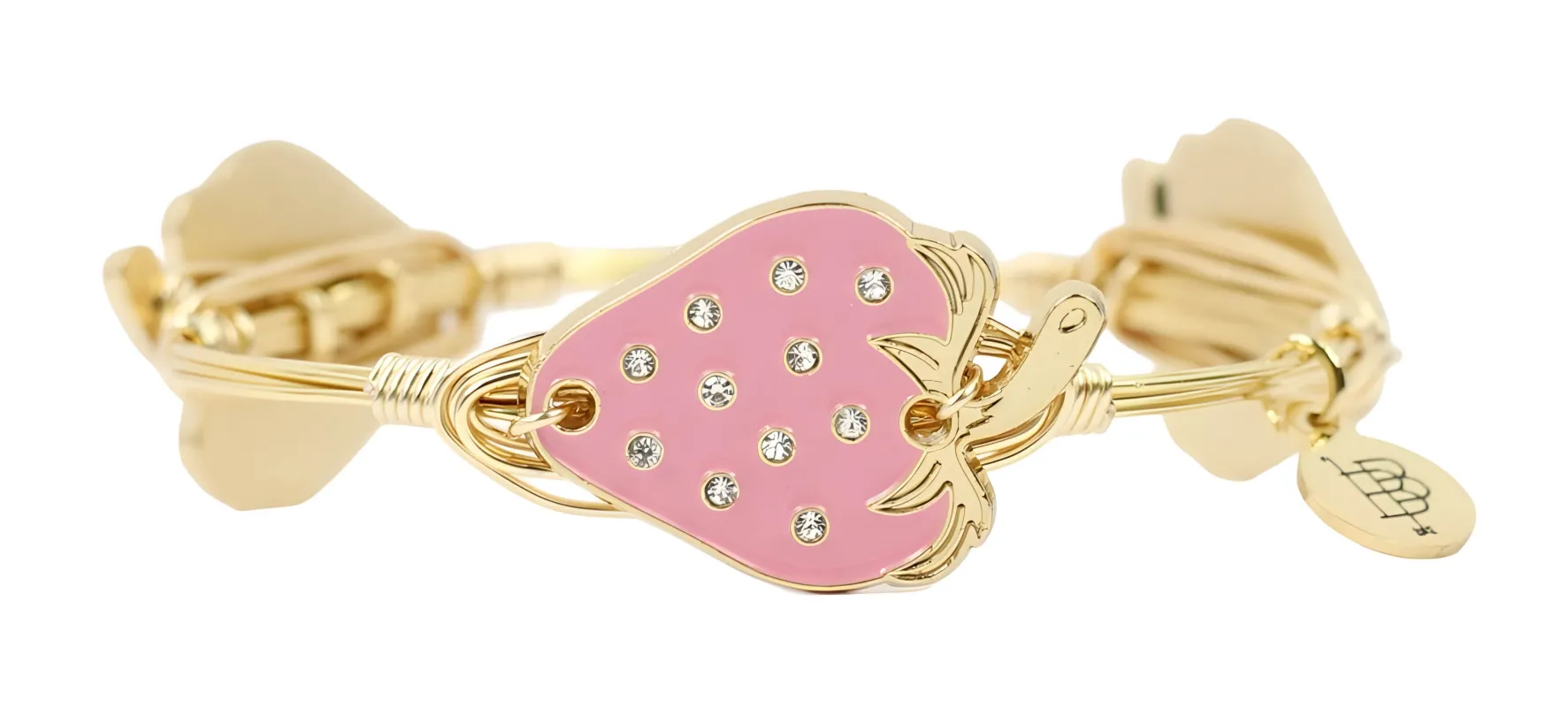 The Berry Sweet Bangle Bracelet - Pink made by Bourbon and Bowties