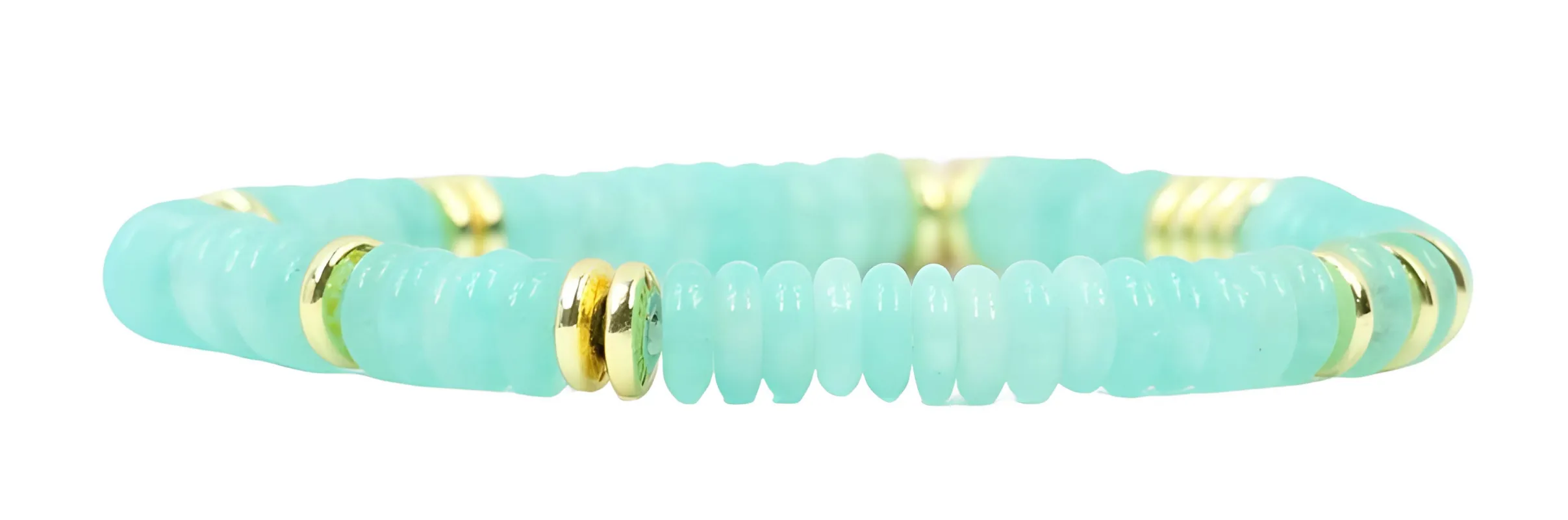 Annie Stretch Bracelet - Aqua made by Bourbon and Bowties