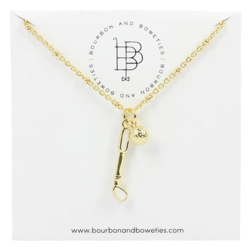 The Driving Range Necklace made by Bourbon and Bowties