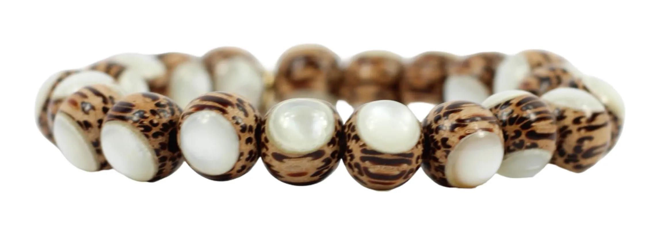 Shelby Stretch Bracelet - Coconut made by Bourbon and Bowties
