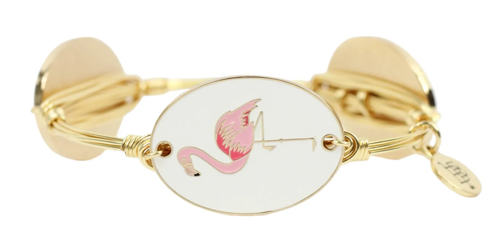 The Flamingo Bangle Bracelet made by Bourbon and Bowties