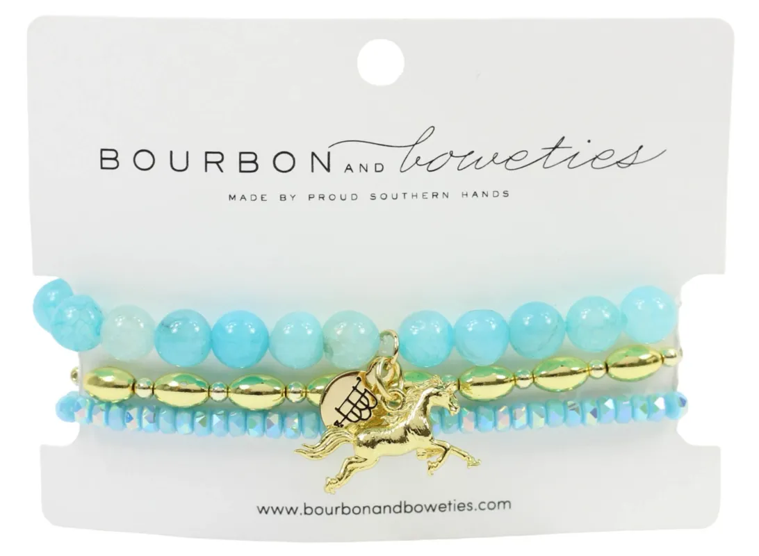 Derby Stretchy Stack - Running Horse made by Bourbon and Bowties