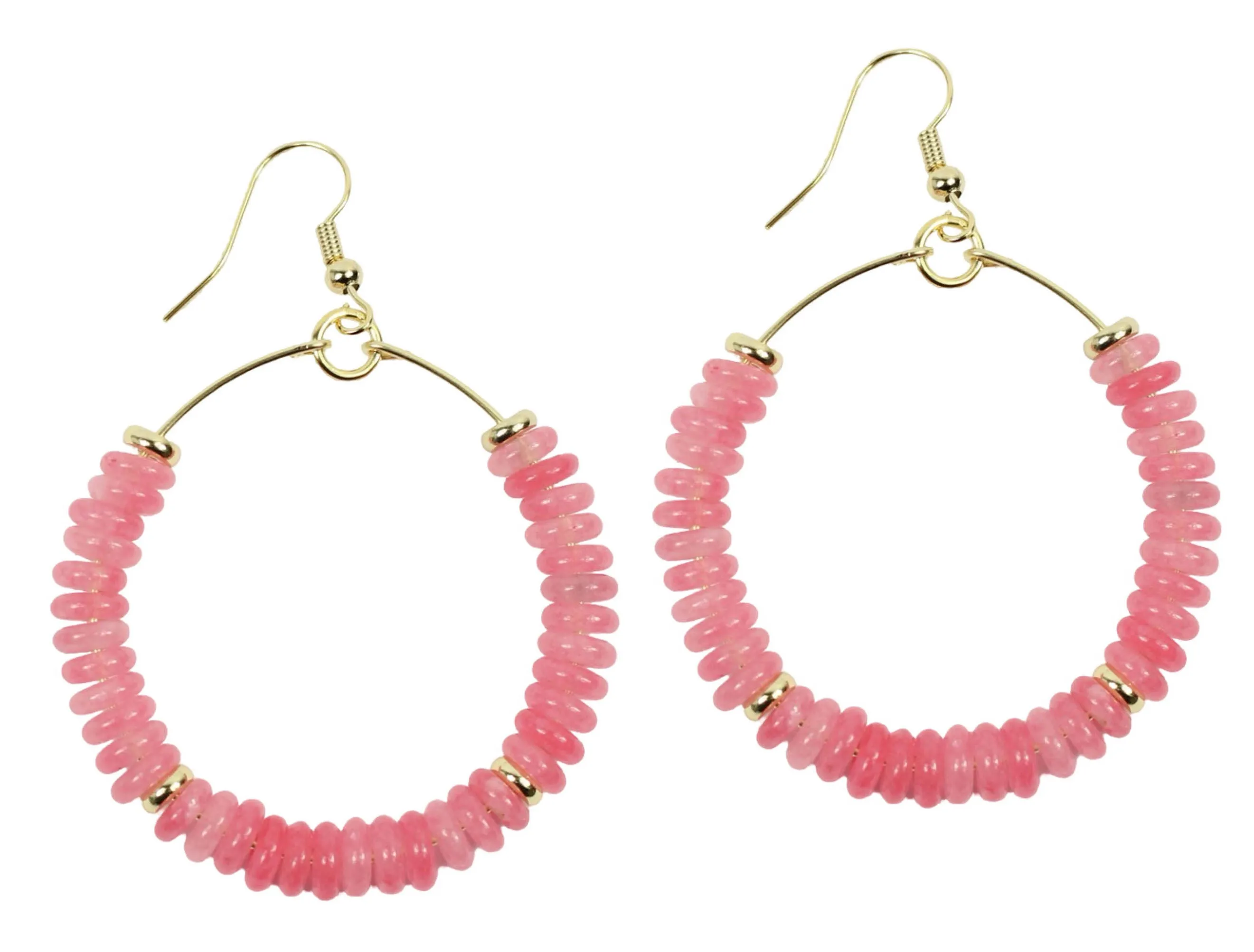 The Chloe Earring - Strawberry Pink sold by Bourbon and Bowties