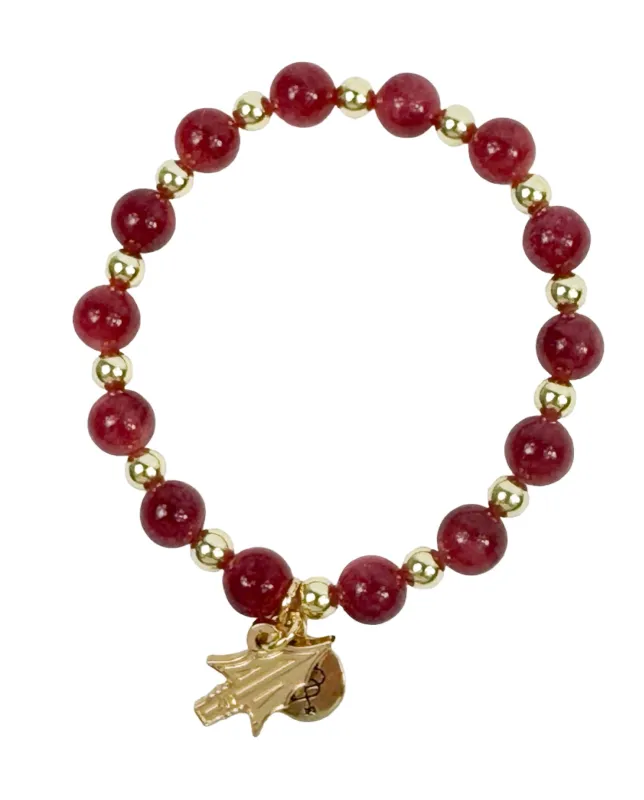 Annie Stacker Bracelet - FSU Spear made by Bourbon and Bowties