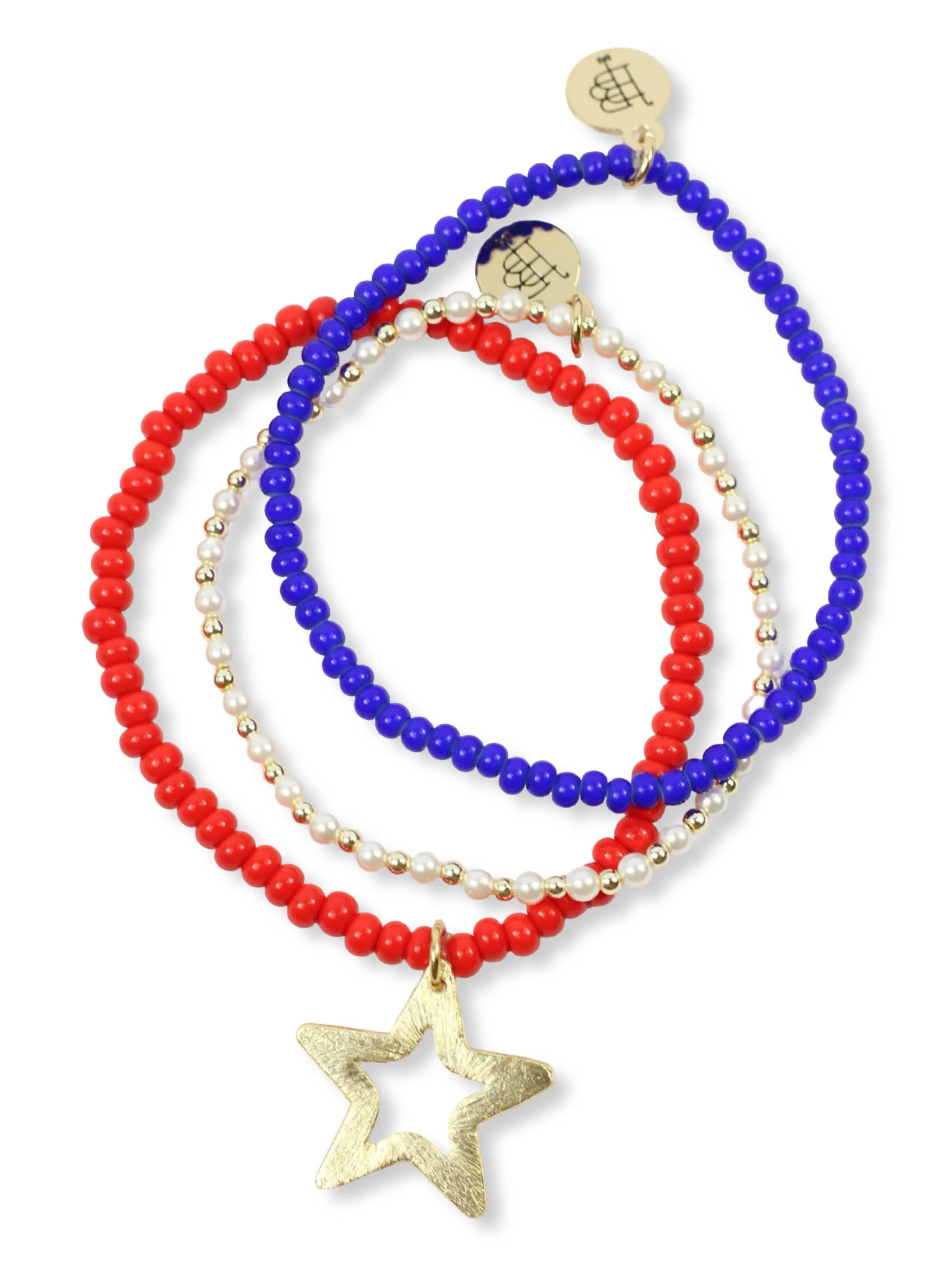 Stretchy Stack - Stars + Stripes sold by Bourbon and Bowties