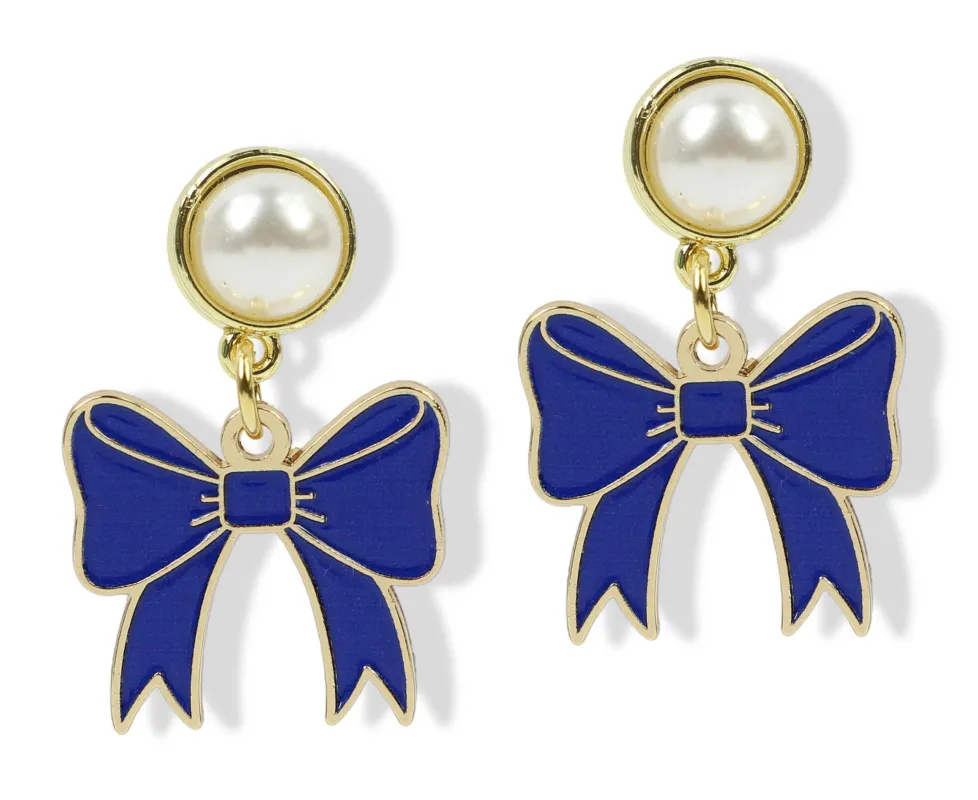 The Meredith Earring - Blue made by Bourbon and Bowties