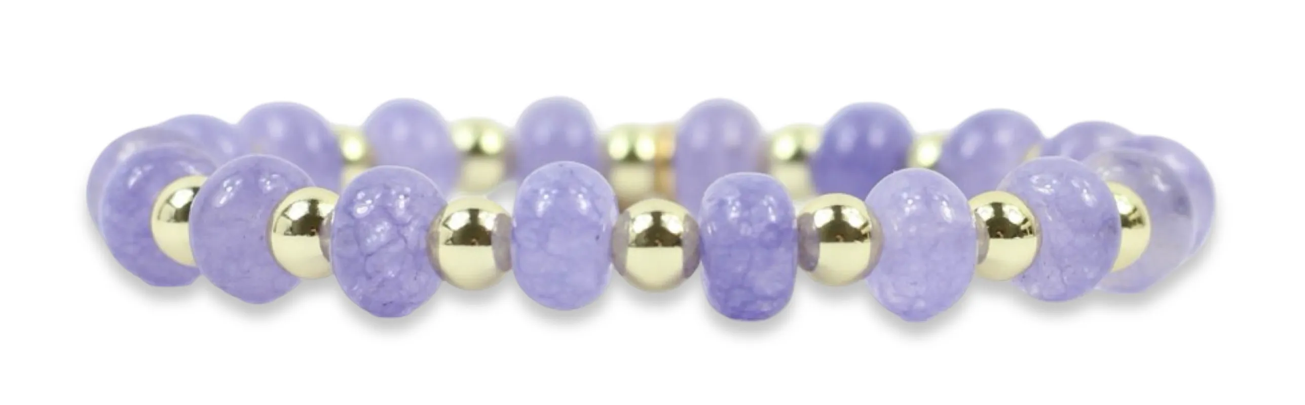 Annie Stretch Bracelet - Tiger Lilac made by Bourbon and Bowties