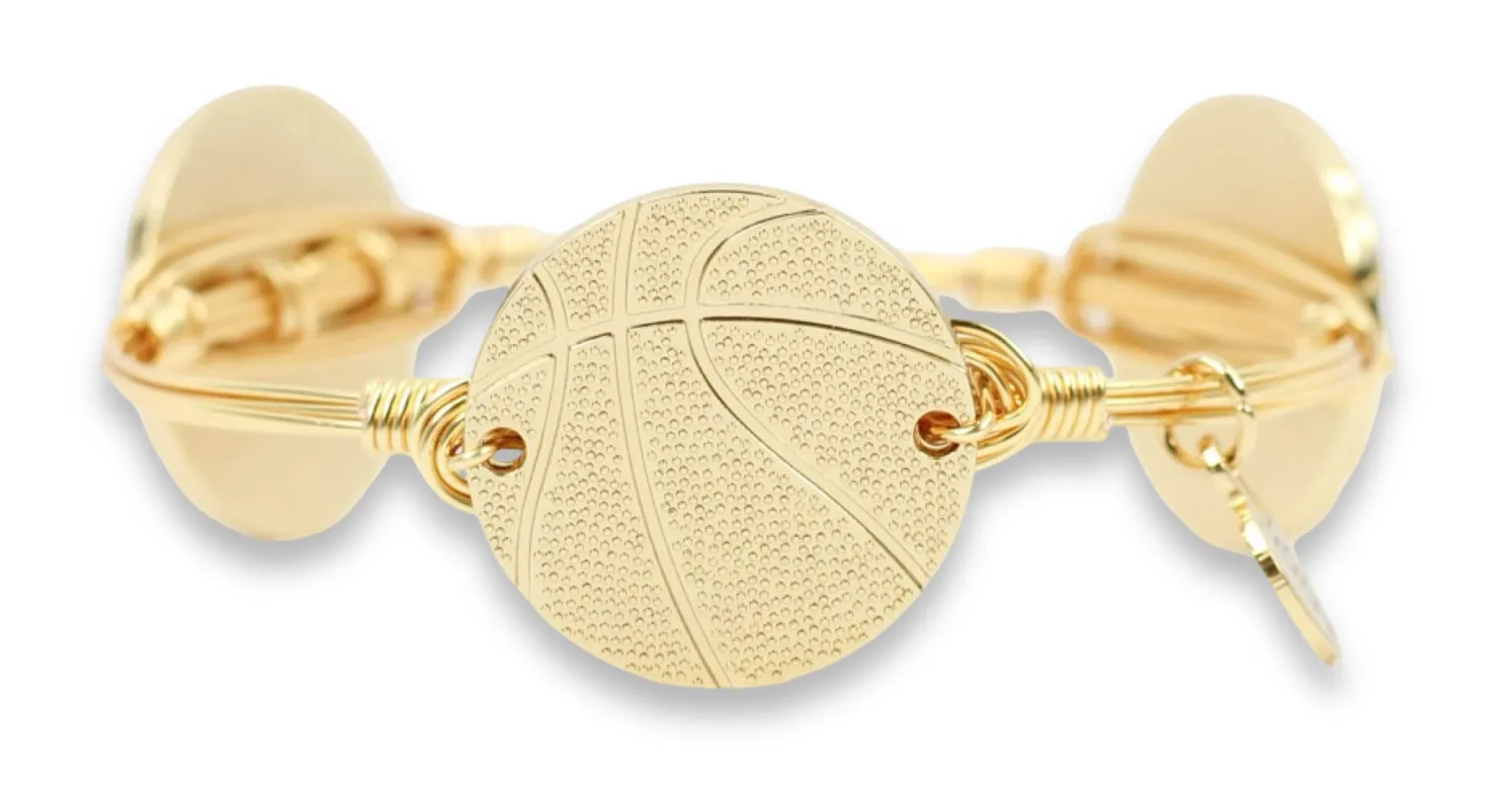 The Basketball Bangle Bracelet made by Bourbon and Bowties