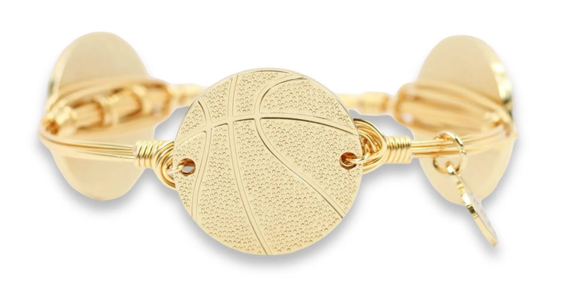 The Basketball Bangle Bracelet sold by Bourbon and Bowties