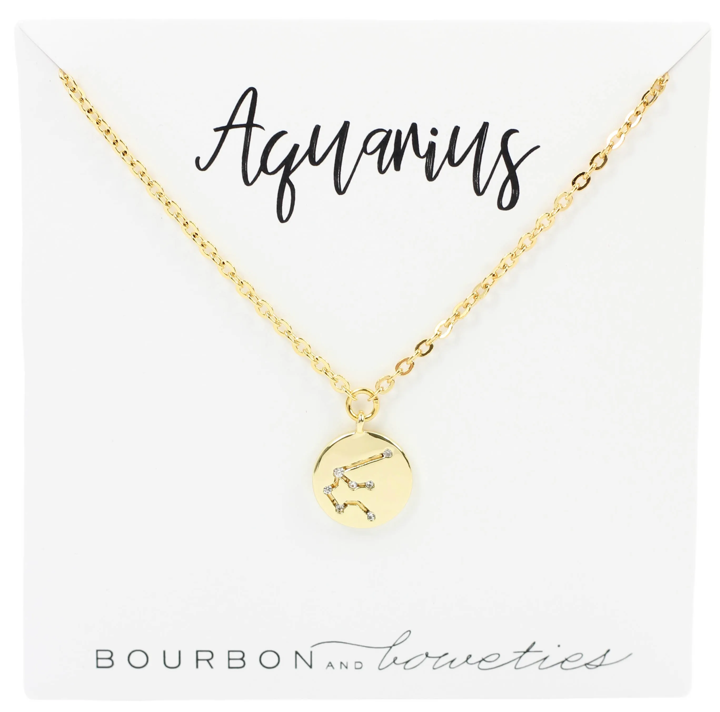 The Zodiac Necklace sold by Bourbon and Bowties