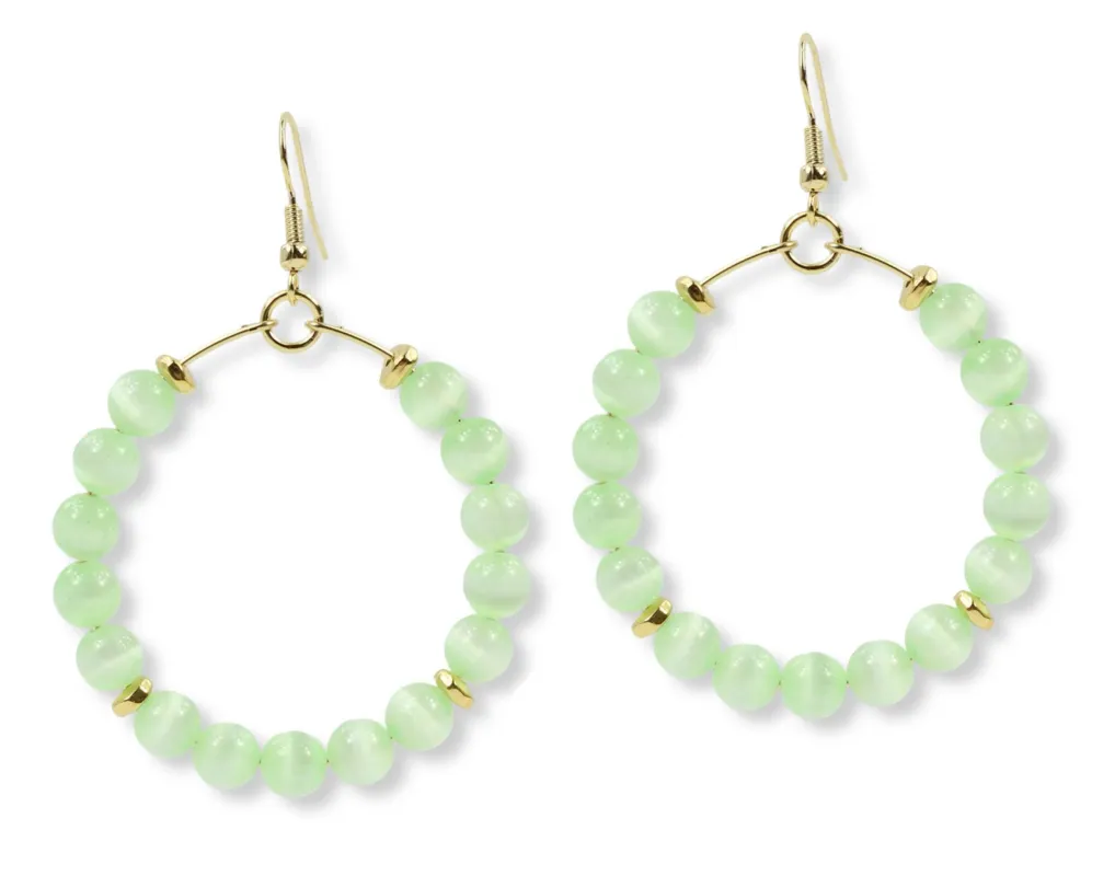 The Chloe Earring - Key Lime made by Bourbon and Bowties