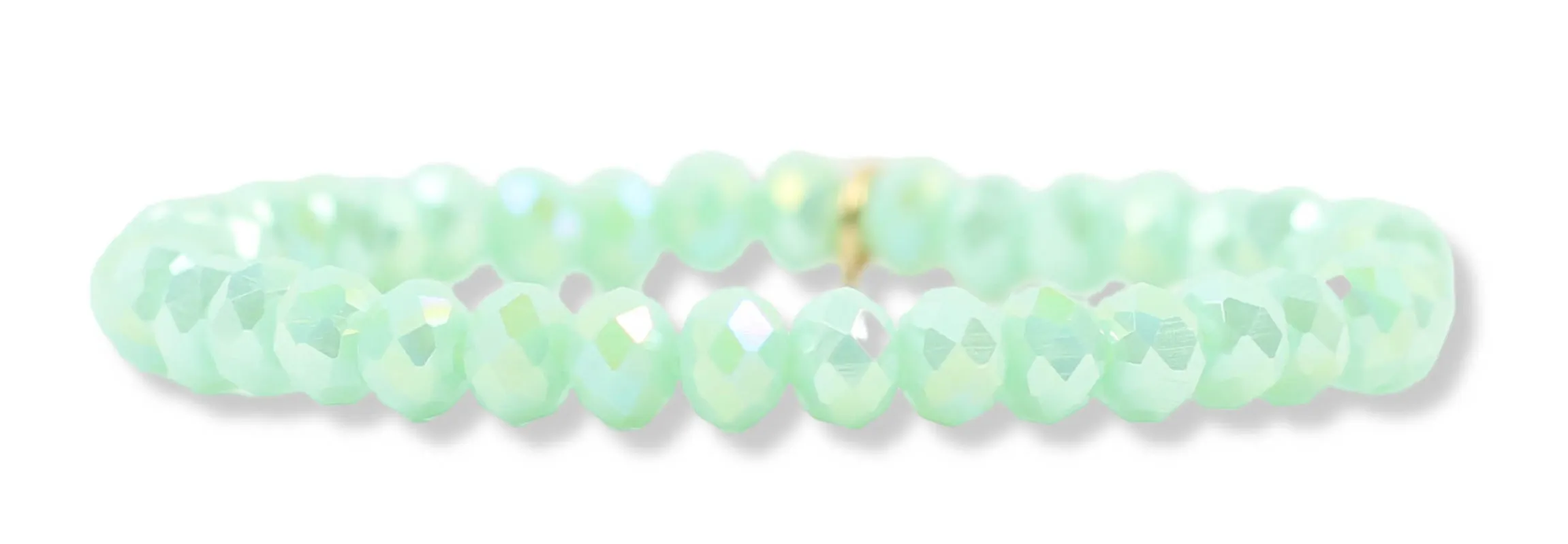 Stacker Stretch Bracelet - Seafoam Sparkle made by Bourbon and Bowties