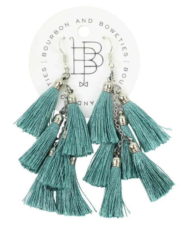The Kelly Earring - Teal made by Bourbon and Bowties