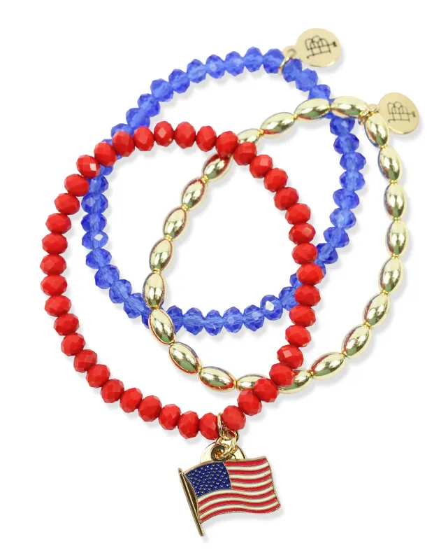 Stretchy Stack - American Flag made by Bourbon and Bowties