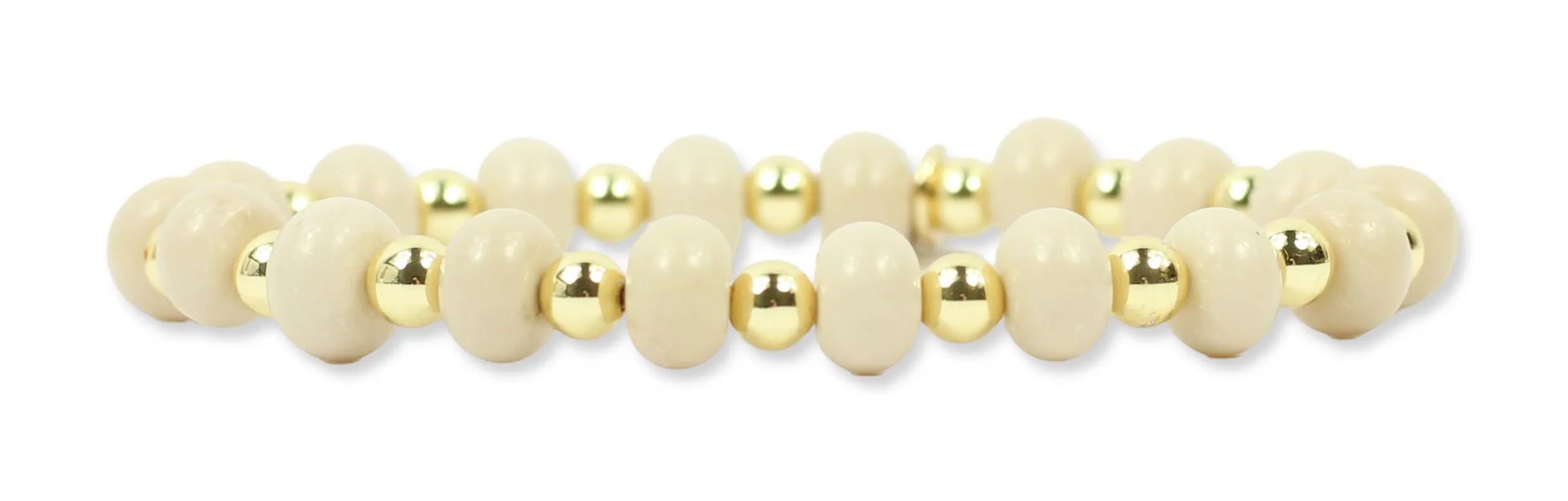 Annie Stretch Bracelet - Sand Dollar made by Bourbon and Bowties