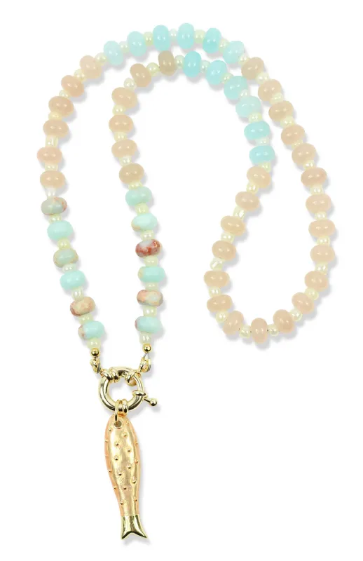The Sandbar Necklace made by Bourbon and Bowties