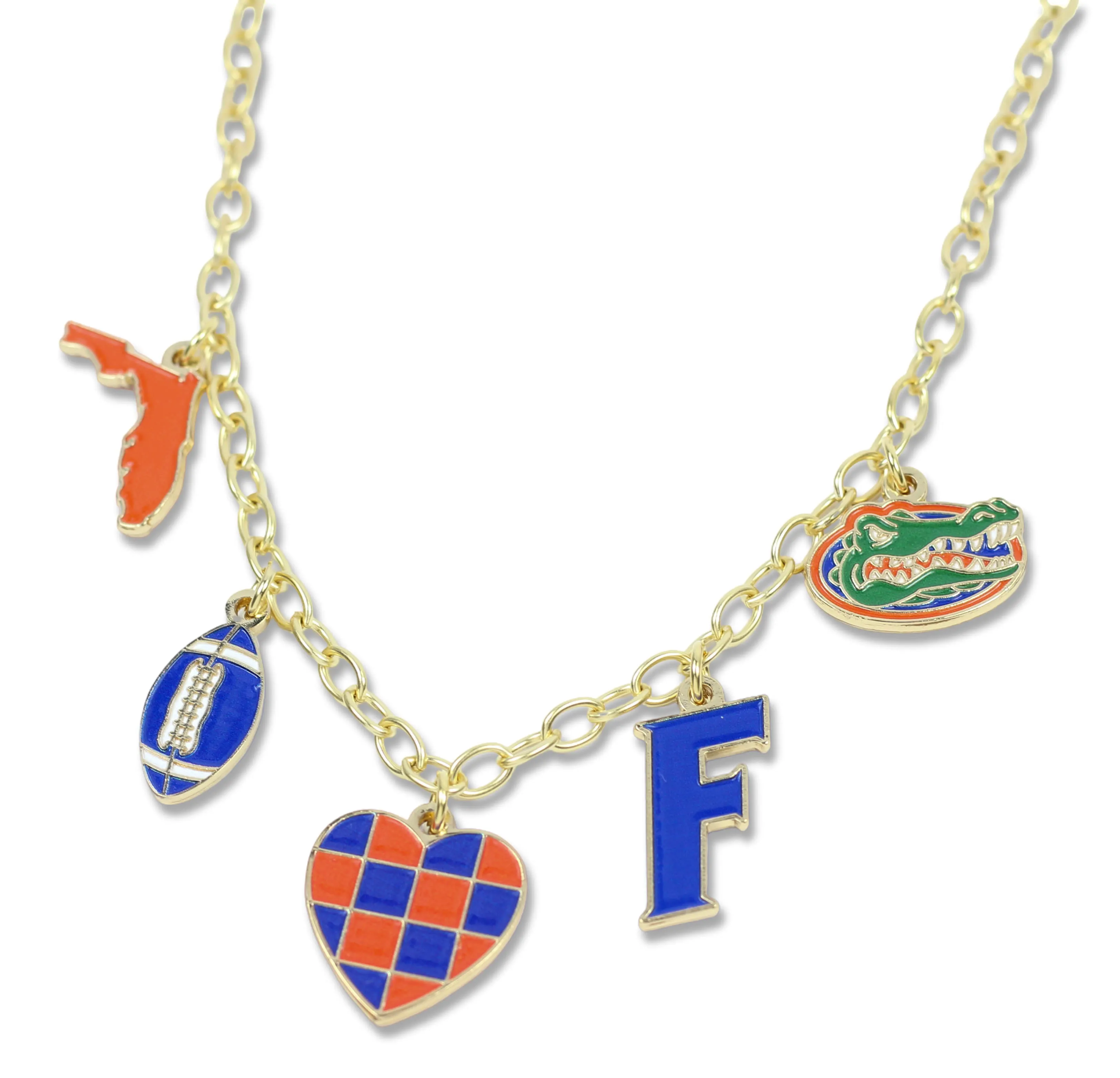 Gameday Charm Necklace - Florida Gators sold by Bourbon and Bowties product image thumbnail 2