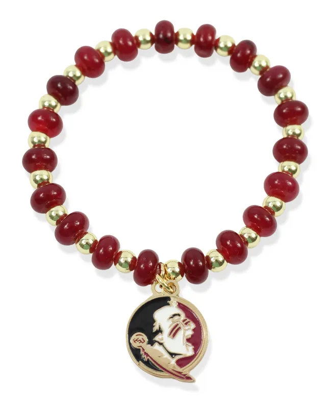 Annie Stacker Bracelet - Florida State Seminoles Logo made by Bourbon and Bowties