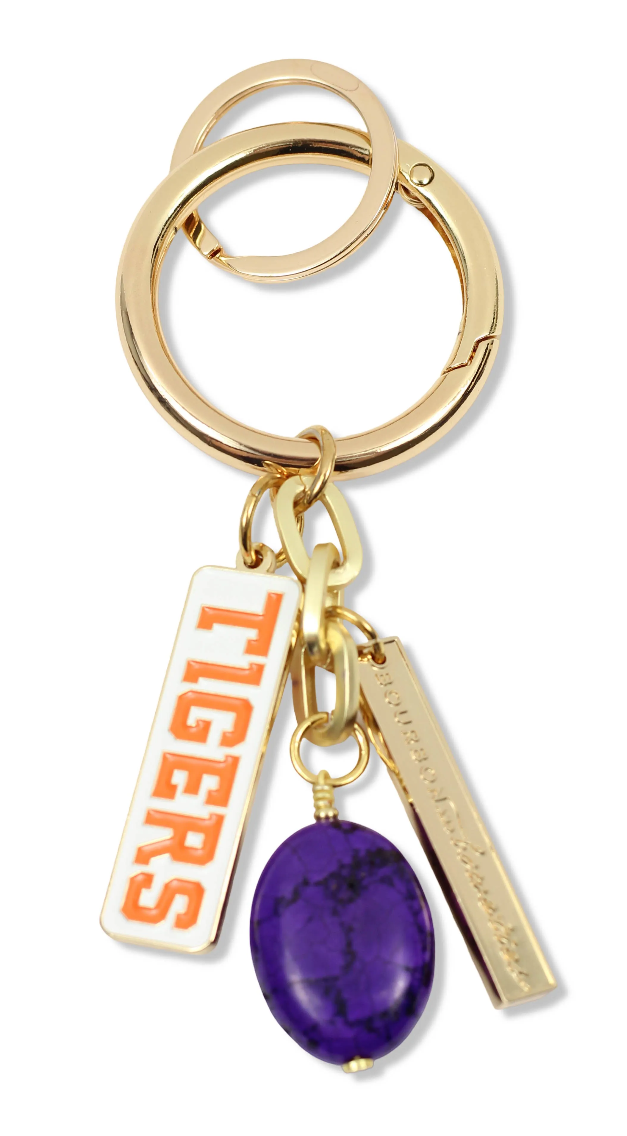 Bag Charm - Clemson Tigers sold by Bourbon and Bowties