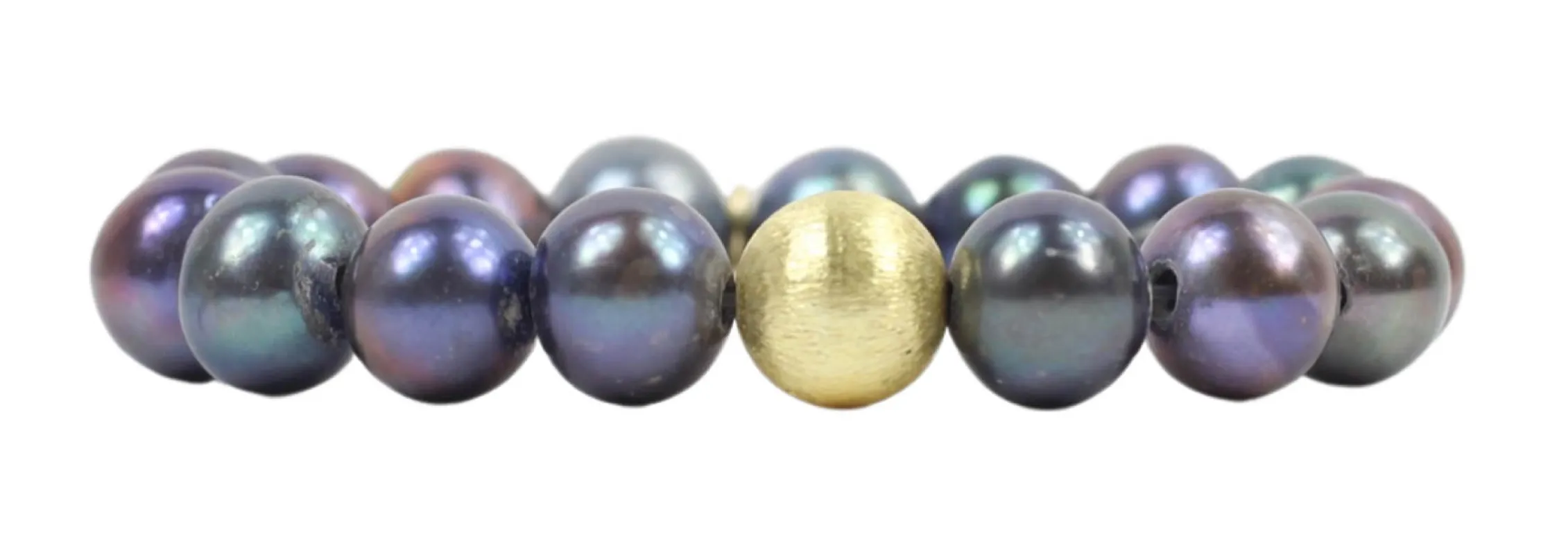 Kendley Stretch Bracelet - Peacock Pearl made by Bourbon and Bowties