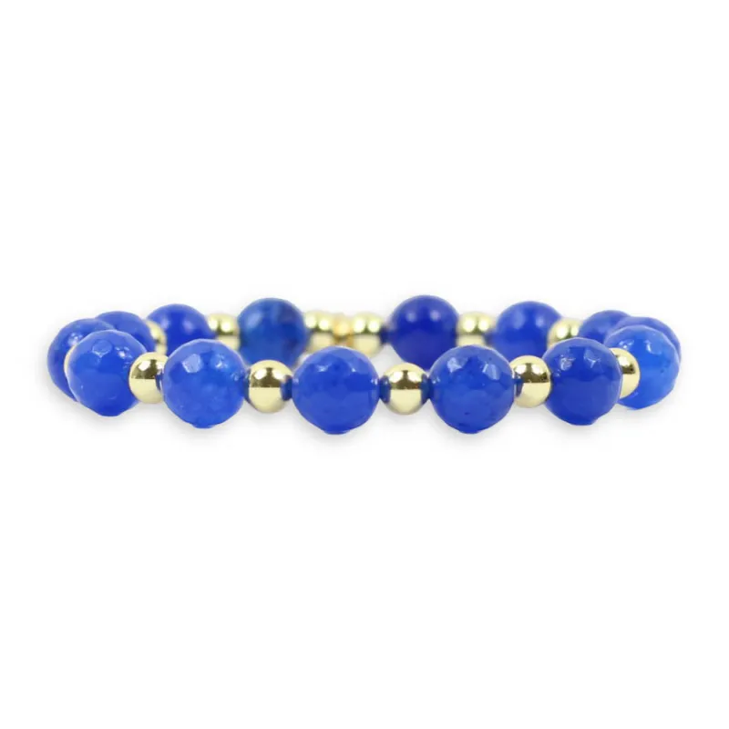 Annie Stretch Bracelet - Blue made by Bourbon and Bowties