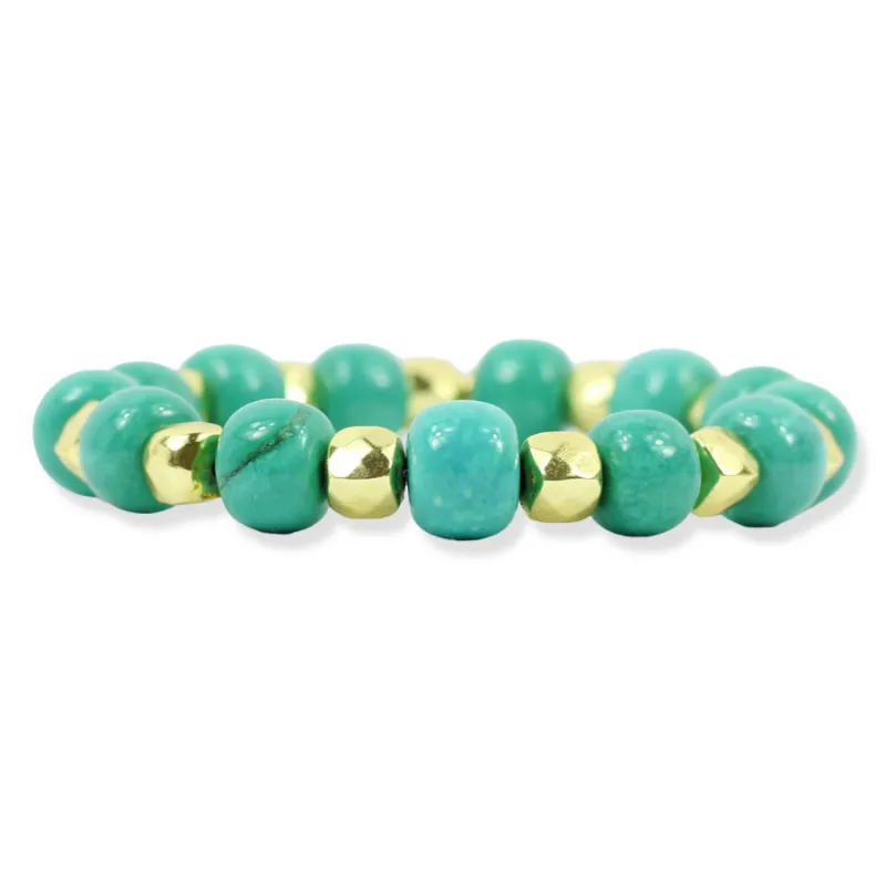 Shelby Stretch Bracelet - Turquoise made by Bourbon and Bowties