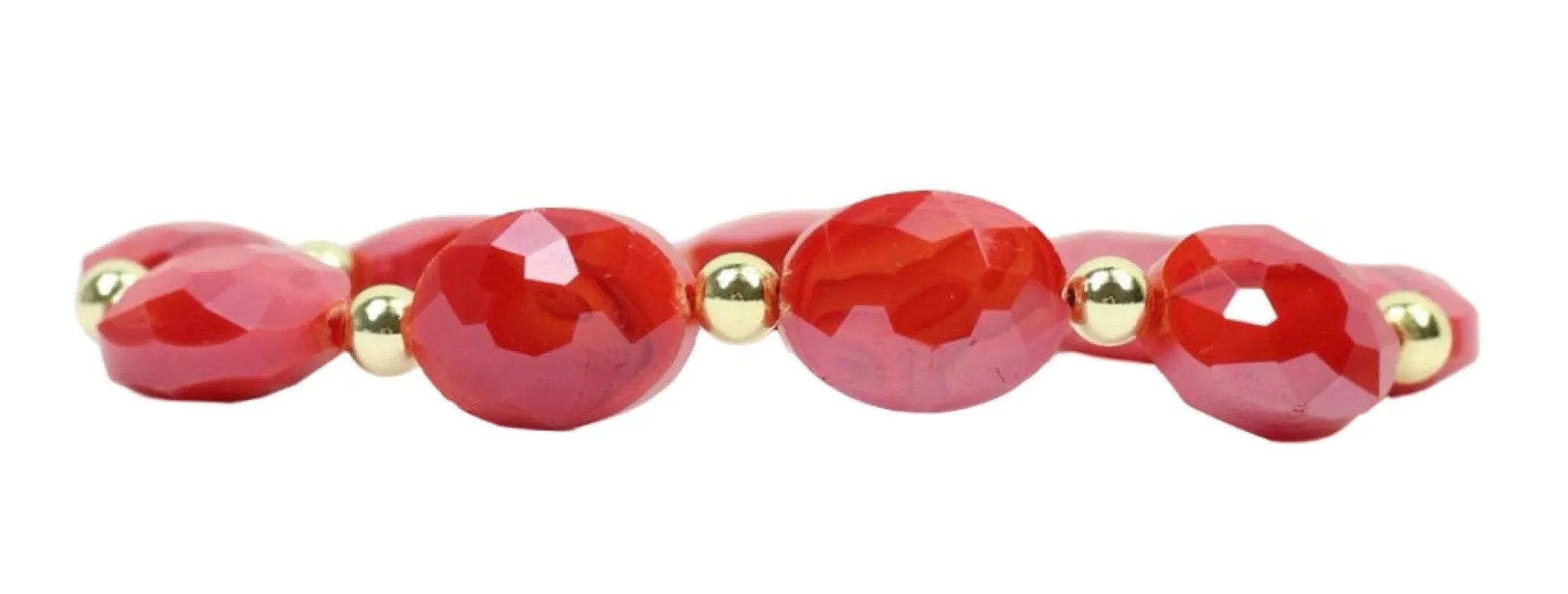 Shelby Stretch Bracelet - Red Hot made by Bourbon and Bowties