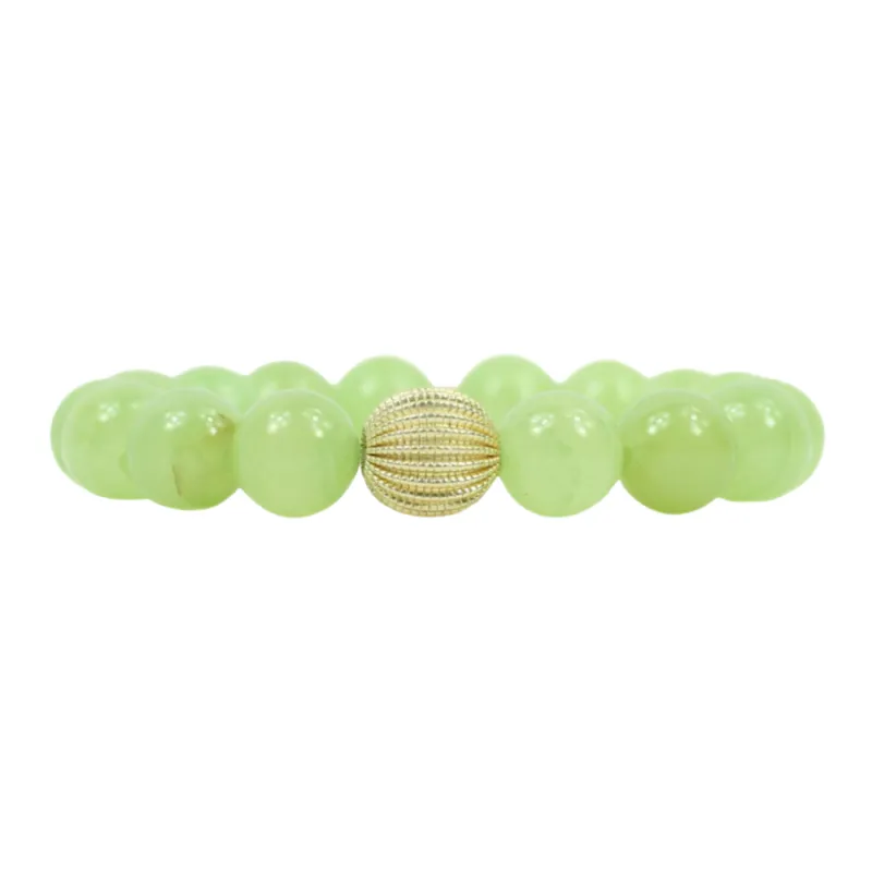 Kendley Stretch Bracelet - Pear Green made by Bourbon and Bowties