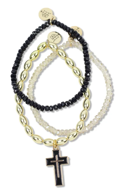 Ruth Stretchy Stack - Black made by Bourbon and Bowties