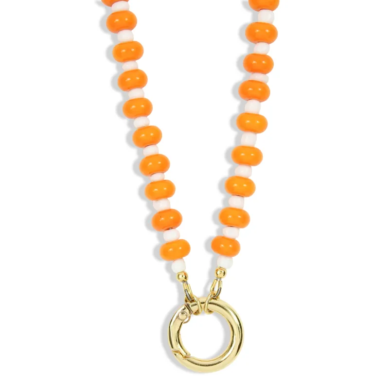 The Parker Charm Necklace - Tennessee Orange made by Bourbon and Bowties