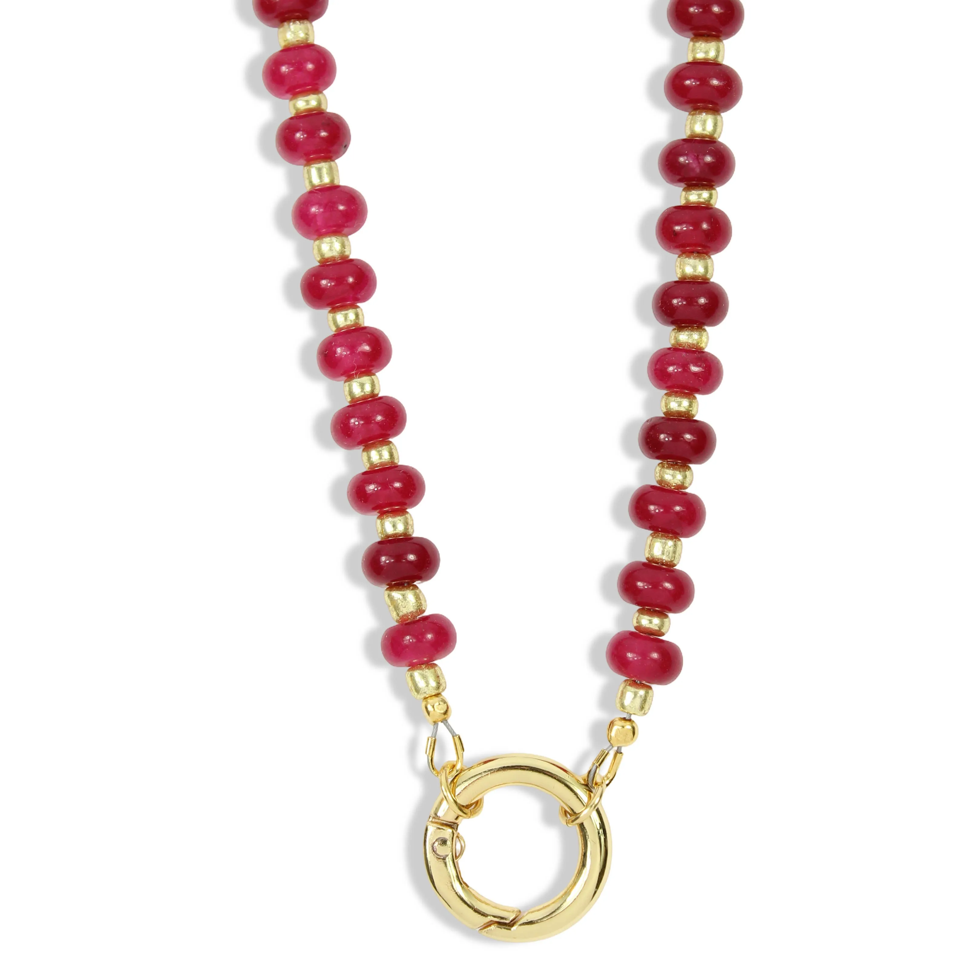 The Parker Charm Necklace - Maroon sold by Bourbon and Bowties