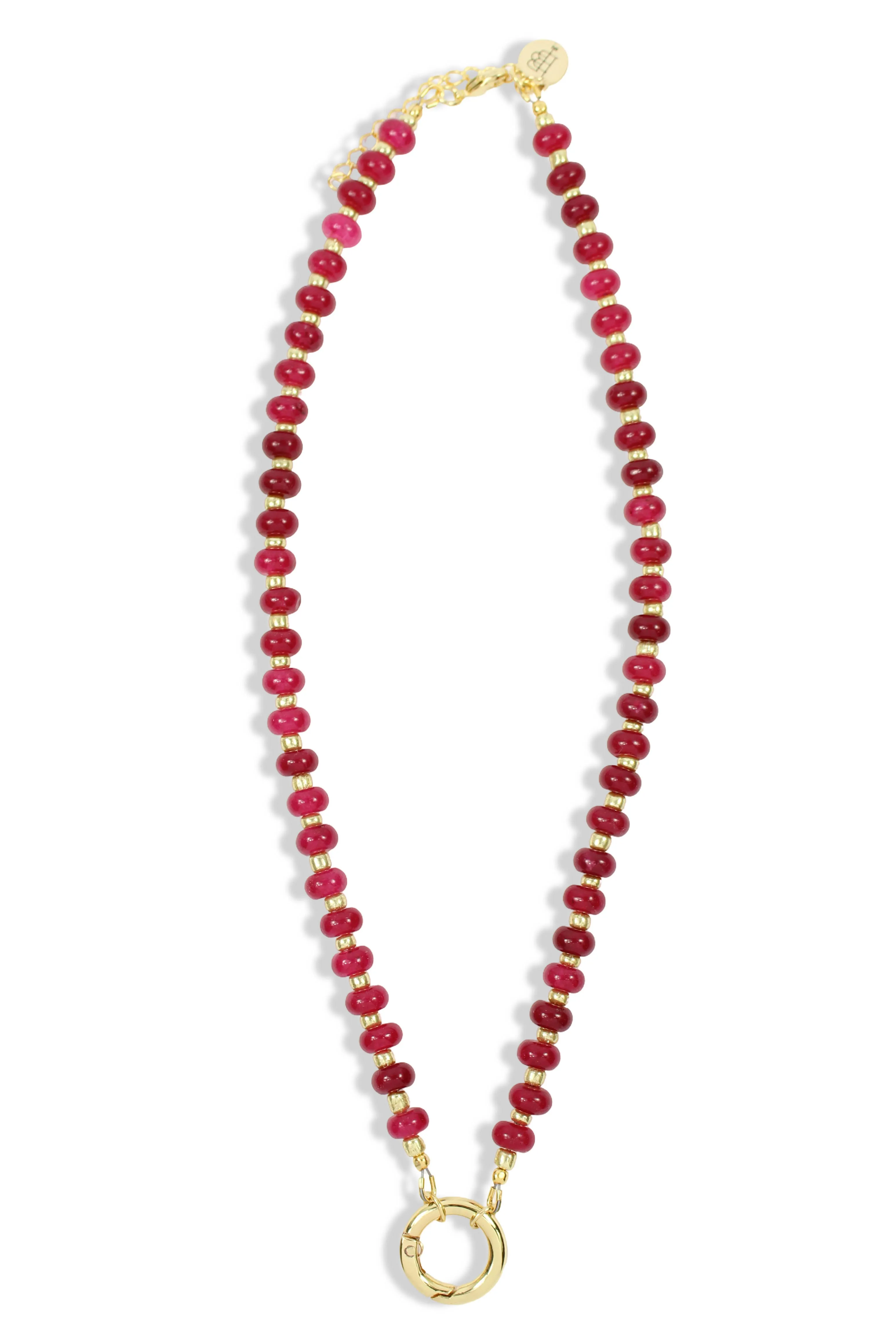 The Parker Charm Necklace - Maroon sold by Bourbon and Bowties product image thumbnail 2