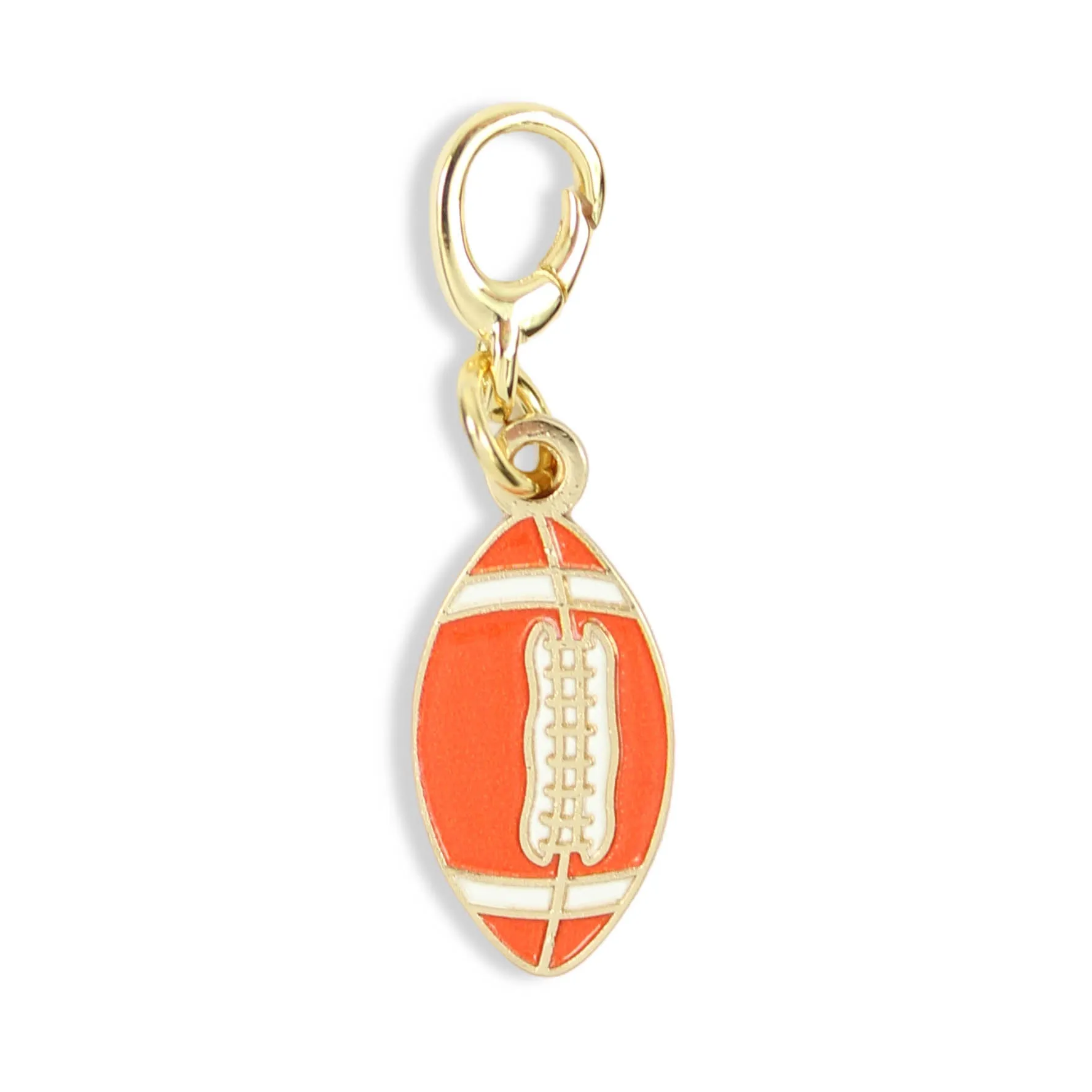 Orange Football Charm sold by Bourbon and Bowties