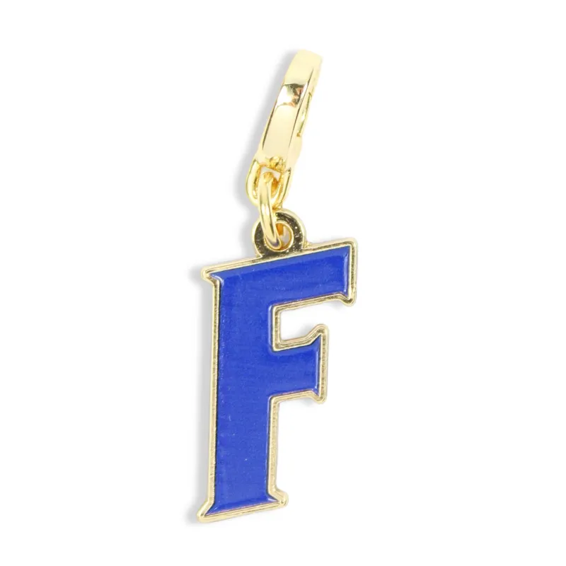 Florida Gators 'F' Initial Charm made by Bourbon and Bowties