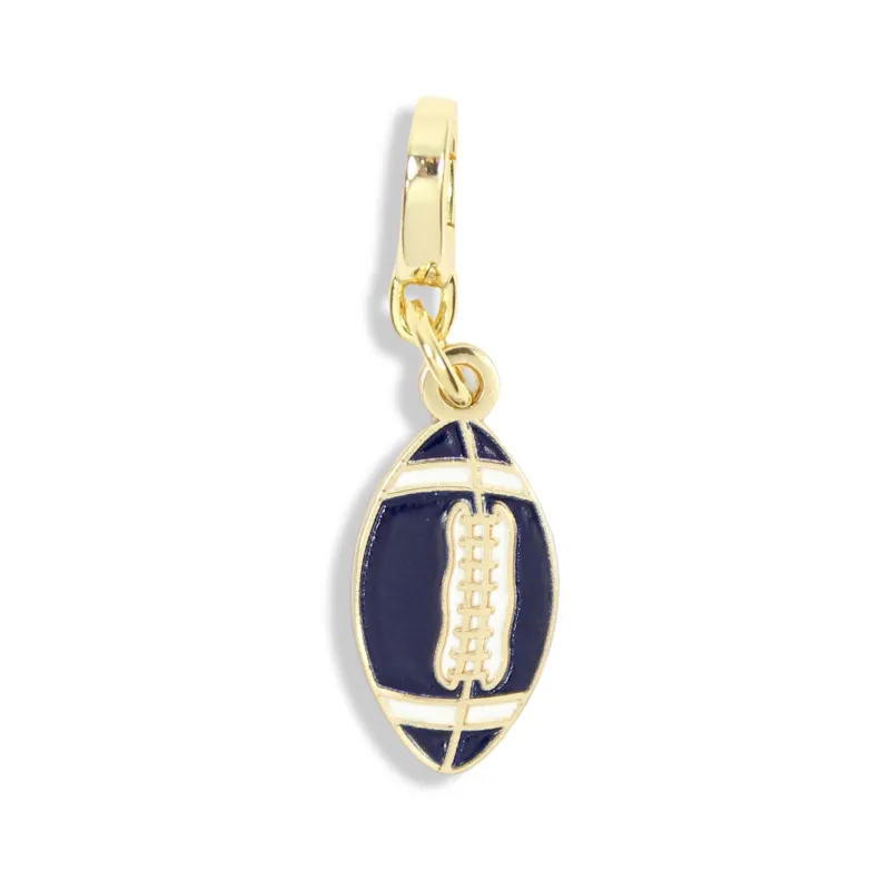 Football Charm | Navy made by Bourbon and Bowties