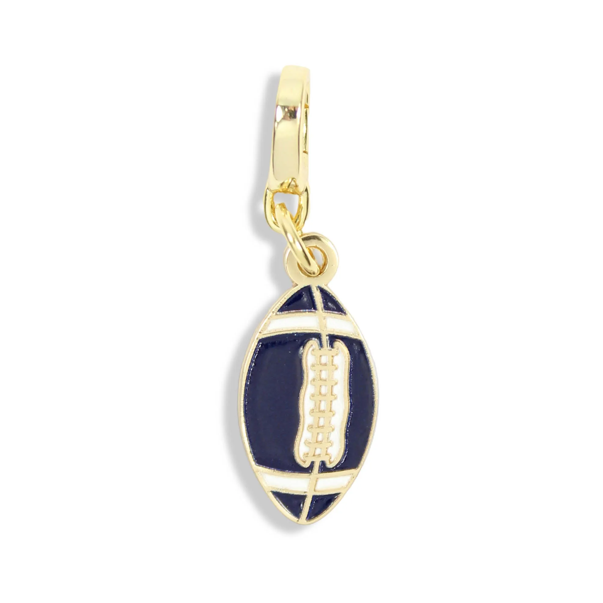 Football Charm | Navy sold by Bourbon and Bowties