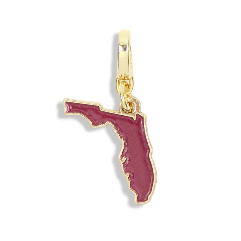 State of Florida Charm | Garnet made by Bourbon and Bowties