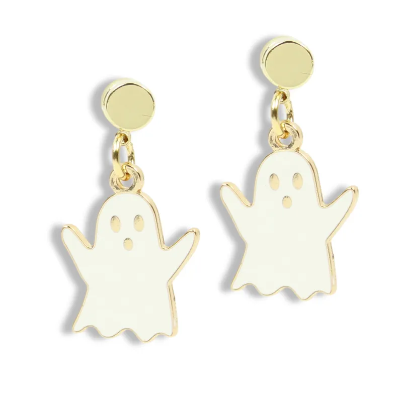 Ghost Earring made by Bourbon and Bowties