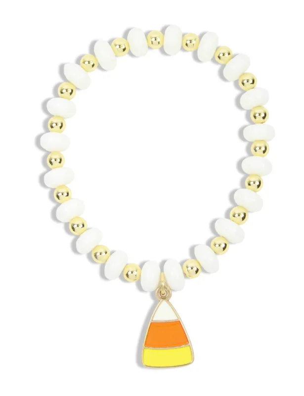 Annie Stretch Bracelet - Candy Corn made by Bourbon and Bowties
