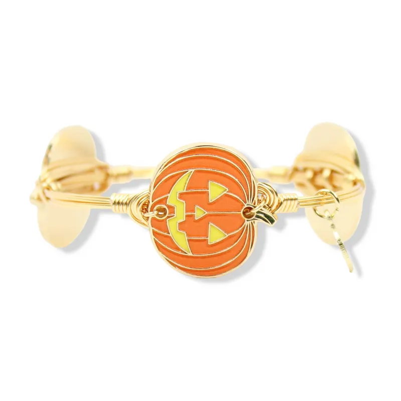 Jack-O-Lantern Bangle made by Bourbon and Bowties