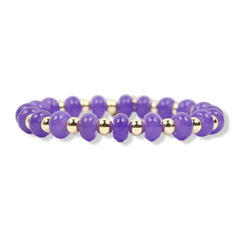 Annie Stretch Bracelet | Royal Purple made by Bourbon and Bowties