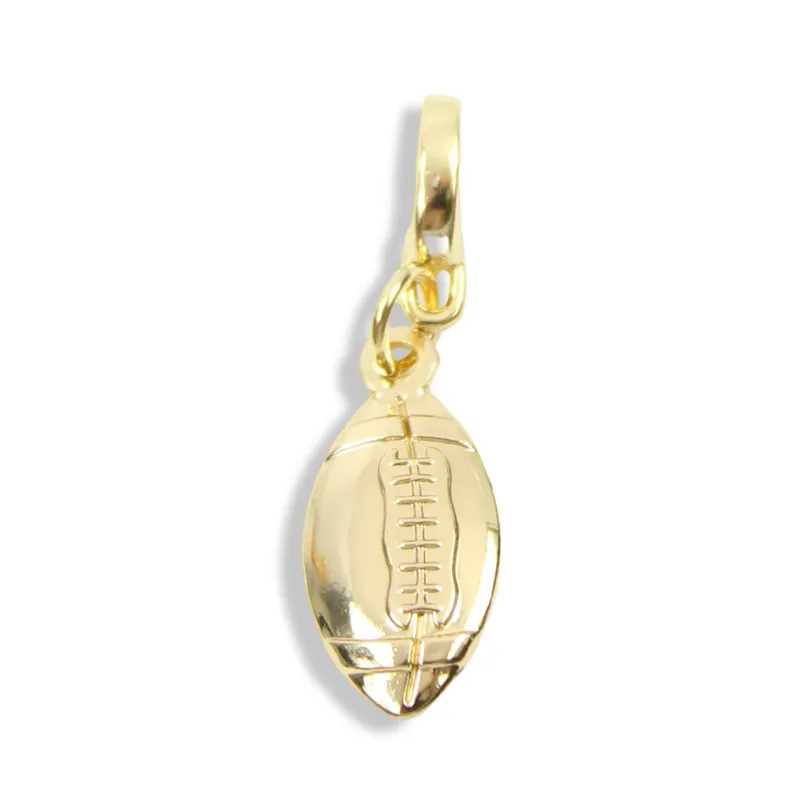 Football Charm | Gold made by Bourbon and Bowties