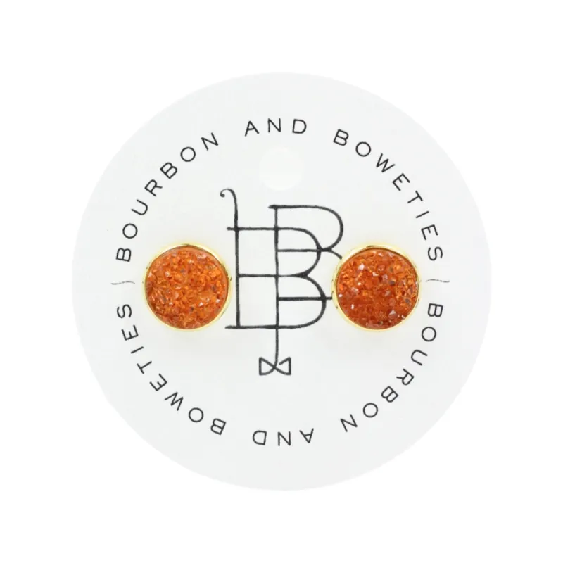 The Carli Stud Earring - Pumpkin Spice sold by Bourbon and Bowties